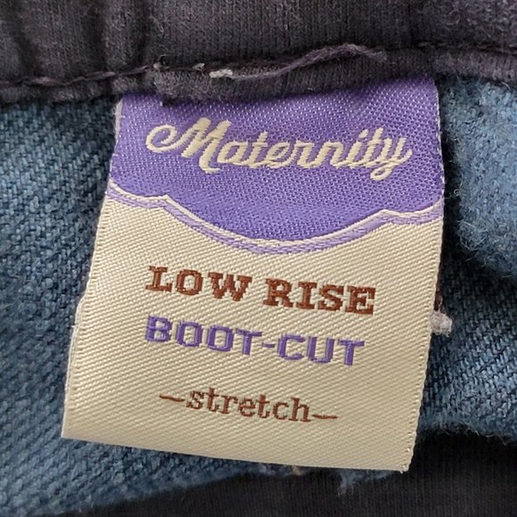 Old Navy Maternity Low Rise Dark Wash Bootcut Denim Jeans - Picture 13 of 15